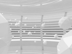 Concept space interior empty rooms Modelo 3D