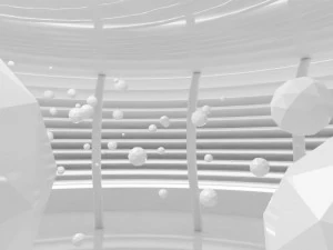 Concept space interior empty rooms 3D Model