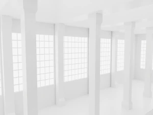 Concept space interior empty rooms 3D Model
