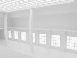 Concept space interior empty rooms 3D Model