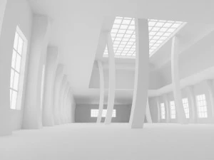 Concept space interior empty rooms 3D Model
