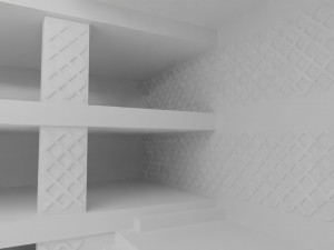 Concept space interior empty rooms Modelo 3D