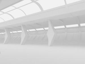 Concept space interior empty rooms Modelo 3D