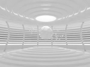 Concept space interior empty rooms Modelo 3D