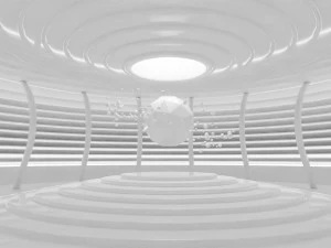 Concept space interior empty rooms 3D Model