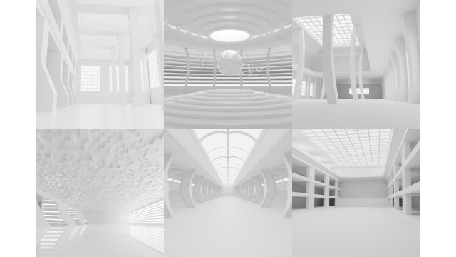 Concept space interior empty rooms Modelo 3D .c4d .max .obj .3ds .fbx .stl .blend 
