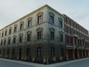 Building modular european old pack 3D-Modell
