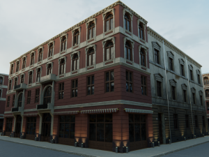 Building modular european old pack 3D-Modell
