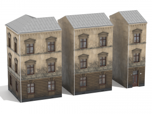 Building modular european old pack 3D-Modell
