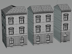 Building modular european old pack 3D-Modell