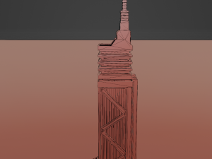 Sci-fi city building kit Low-poly 3D मॉडल