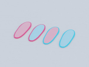 Barbie house props cartoon asset Modelo 3D