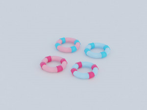 Barbie house props cartoon asset Modelo 3D