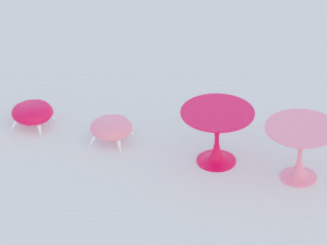 Barbie house props cartoon asset Modelo 3D