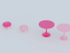 Barbie house props cartoon asset 3D Model