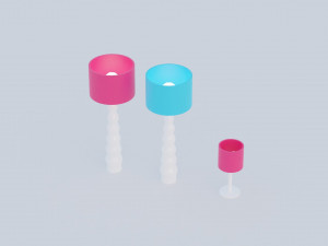 Barbie house props cartoon asset Modelo 3D