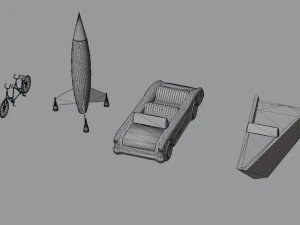 Barbie house props cartoon asset 3D Model