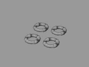 Barbie house props cartoon asset Modelo 3D