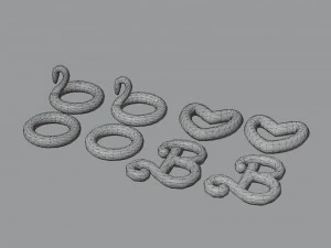Barbie house props cartoon asset 3D Model