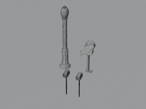 Barbie house props cartoon asset Modelo 3D