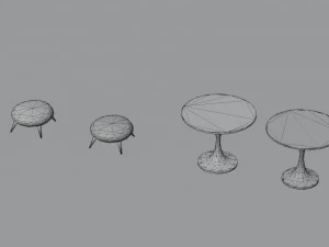 Barbie house props cartoon asset 3D Model