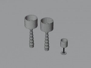 Barbie house props cartoon asset Modelo 3D