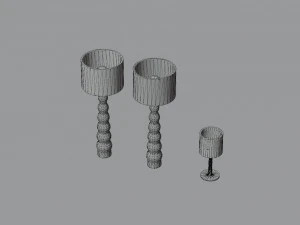 Barbie house props cartoon asset 3D Model