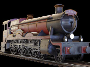 Locomotive GWR 4900 classe 5972 Olton Hall Poudlard Express Modèle 3D