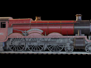 Locomotiva GWR 4900 classe 5972 Olton Hall Hogwarts Express Modelo 3D