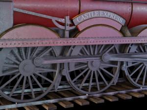 Locomotive GWR 4900 class 5972 Olton Hall Hogwarts Express Modèle 3D