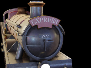 Locomotive GWR 4900 class 5972 Olton Hall Hogwarts Express Modèle 3D