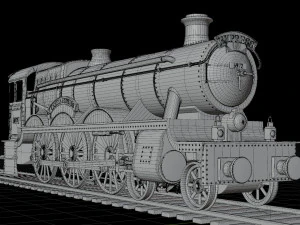 Locomotiva GWR 4900 classe 5972 Olton Hall Hogwarts Express Modelo 3D