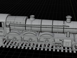 Locomotive GWR 4900 class 5972 Olton Hall Hogwarts Express Modèle 3D