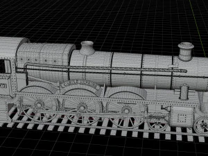 Locomotiva GWR 4900 classe 5972 Olton Hall Hogwarts Express Modelo 3D