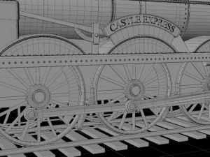 Locomotive GWR 4900 class 5972 Olton Hall Hogwarts Express Modèle 3D