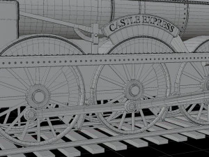 Locomotiva GWR 4900 classe 5972 Olton Hall Hogwarts Express Modelo 3D