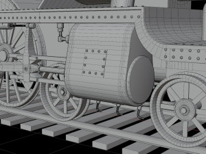 Locomotive GWR 4900 class 5972 Olton Hall Hogwarts Express Modèle 3D