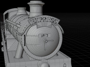 Locomotive GWR 4900 class 5972 Olton Hall Hogwarts Express Modèle 3D