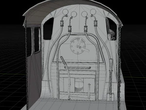 Locomotiva GWR 4900 classe 5972 Olton Hall Hogwarts Express Modelo 3D