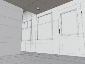 Rail train wagon compartment coach interior hogwarts express 3D मॉडल