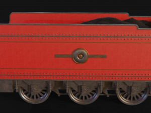 Tender GWR 4900 Olton Hall Hogwarts Express Modelo 3D