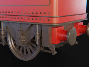 Tender GWR 4900 Olton Hall Hogwarts Express Modelo 3D