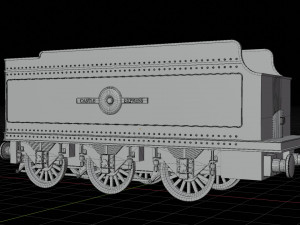 Tender GWR 4900 Olton Hall Hogwarts Express Modelo 3D