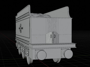 Tender GWR 4900 Olton Hall Hogwarts Express Modelo 3D