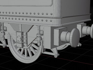 Tender GWR 4900 Olton Hall Hogwarts Express Modelo 3D
