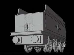 Tender GWR 4900 Olton Hall Hogwarts Express Modelo 3D