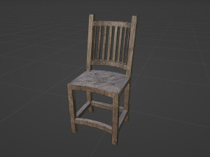 Library old room public Gothic props modular Model 3D