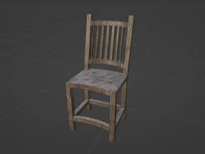 Library old room public Gothic props modular 3D Model