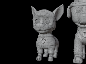 Cartoon animal dogs PAWS Patrol 3D Модель