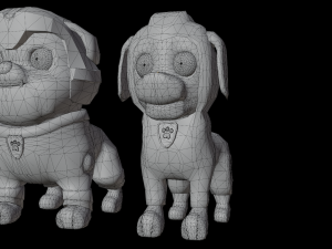 Cartoon animal dogs PAWS Patrol 3D Модель